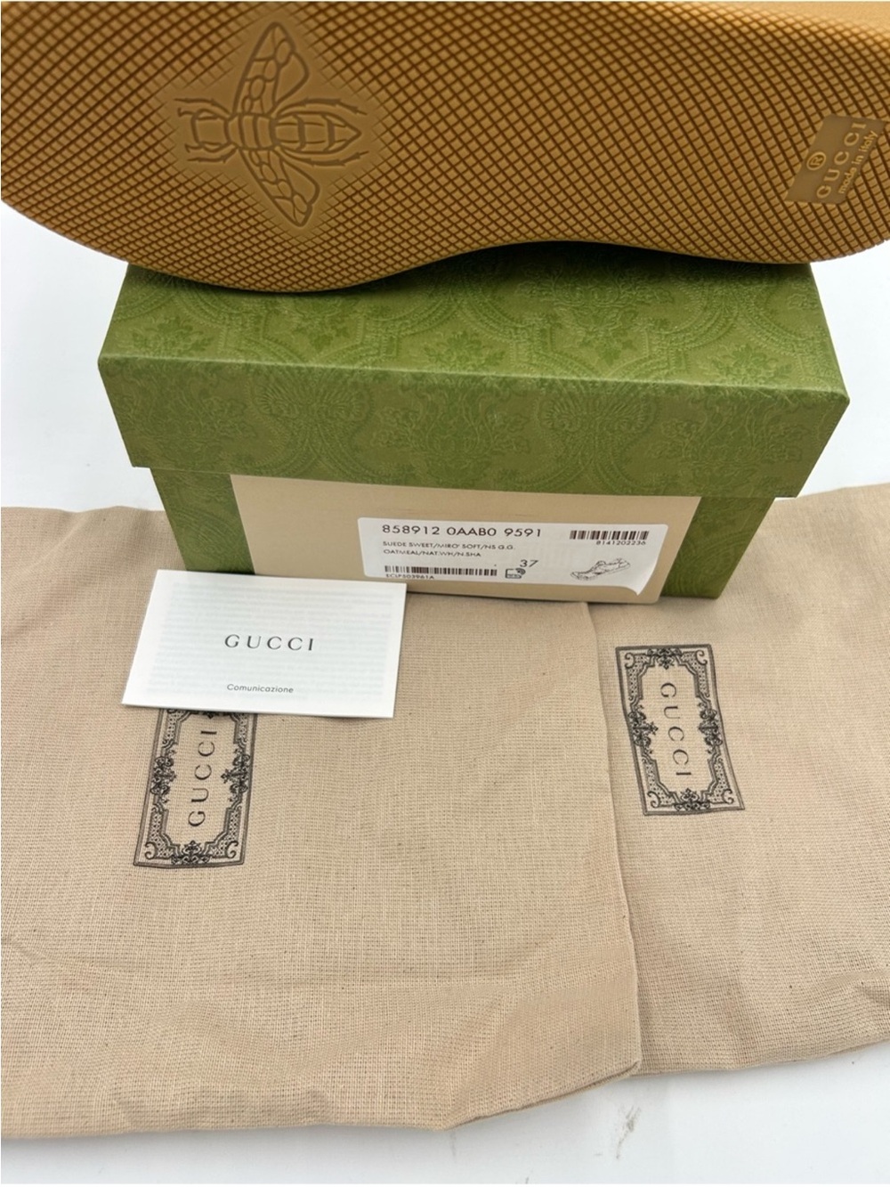 Women’s Gucci G 74 web striped suede/leather sneakers size 37 made in Italy - Picture 5 of 10